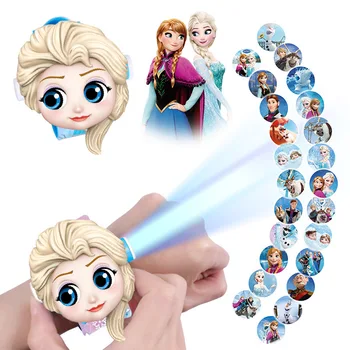 Sušaldyti Projekcija Žiūrėti Disney Princesė Elsa Projekcija Žiūrėti Vaikų Animacinių filmų Žaislas Gimtadienio Dovanos Mergaitėms Dekoracijos