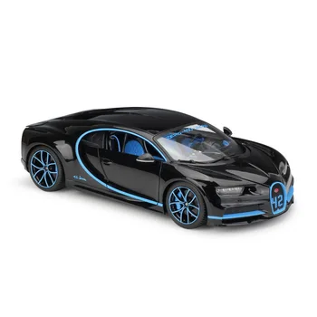 Bburago Diecast 1:18 Bugatti Chiron, Sporto Automobilį Juoda Mėlyna Raudona Aukštos Modeliavimas Transporto Priemonės Lydinio Modelio Automobilių