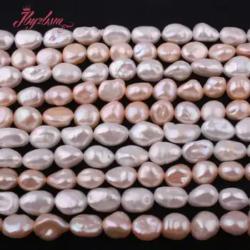 7x9-8x11mm Gėlavandenių Perlų Dirbtiniu būdu išauginti Bulvių Prarasti Karoliukai, Natūralaus Akmens Karoliukai, Papuošalai Priėmimo 