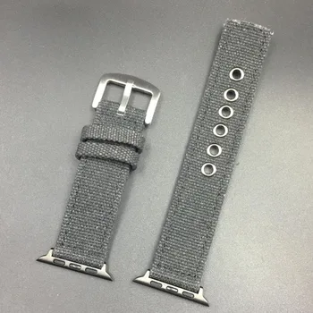 Dirželis Apple Watch Band 38/40mm 42/44mm Kamufliažas Austi Nailono Drobės Sporto Apyrankę, Dirželį Iwatch Pakeitimo Watchband