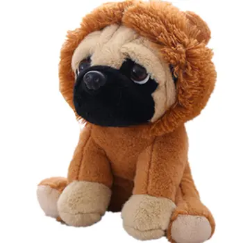 20cm Pasuko Shar-Pei Lėlės Mielas Šuo Lėlės Skrybėlę, Šuo Modeliavimas Pug Šuo Lėlės, Pliušiniai Žaislai