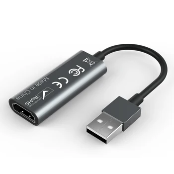 Mini 1080P HDMI USB 2.0 Video Capture Card Game Telefono Įrašymo PC 
