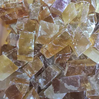 Gamtos oranžinis kalcitas unikalus mineralinių Islandija boksuotis Originalus grubus mineralinių uolienų kristalų akmuo kvarcas Namų dekoro