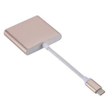 USB C-HDMI Adapterio Tipas-C USB 3.1 Converter 3-IN-1 Cable Hub 1080P 4K HD Adapterį už Telefoną, Tabletės Nešiojamas TELEVIZORIUS KOMPIUTERIO Monitorius