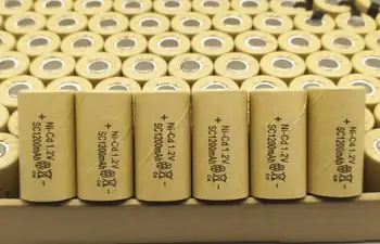 12PCS/daug Aukštos kokybės baterija įkraunama baterija sub baterija SC Ni-Cd baterijos 1.2 v tab 1200 mAh Elektros įrankis