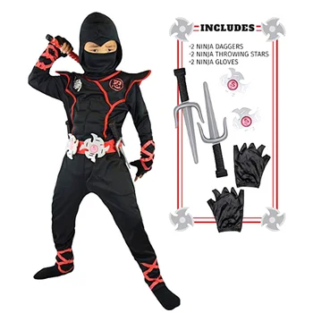 Ninja Kostiumas Ninjago Cosplay Assassin Šalies костюм ниндзя disfraz de ninja Berniukų, Mergaičių Kariai Slaptas Puras Vaikams Drabužių Rinkiniai