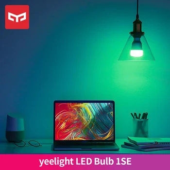 Nauja versija Yeelight 1SE E27 6W RGB Smart LED Lemputės Belaidžio ryšio Balso Kontrolės Spalvinga Šviesos Parama 