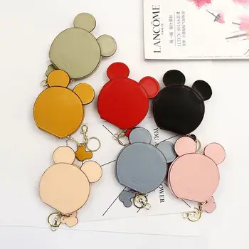 Disney Mickey Mouse animacinių filmų Monetų Piniginė puikus kortelė pakuotėje Minnie piniginės vaikų studentas mini Pakabukas krepšys Saugojimo vientisos spalvos