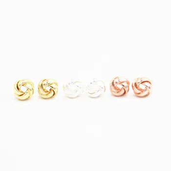 Madinga Spiralės Kamuolys Stud Auskarai ClassicFlower rutulio formos dizainas auskarai moterims