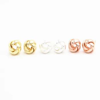 Madinga Spiralės Kamuolys Stud Auskarai ClassicFlower rutulio formos dizainas auskarai moterims