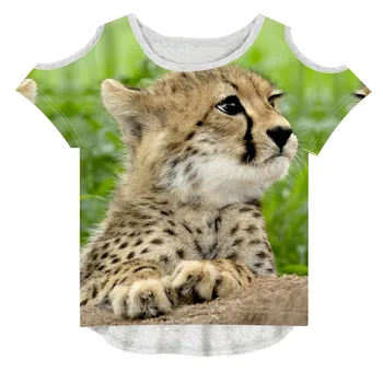 Vaikų Prekės ženklo Dizaino Marškinėlius vaikams baby girl drabužiai, spausdinimo tees Mados drabužius Vasarą 3D Marškinėliai