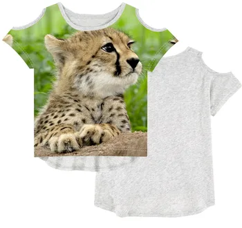 Vaikų Prekės ženklo Dizaino Marškinėlius vaikams baby girl drabužiai, spausdinimo tees Mados drabužius Vasarą 3D Marškinėliai