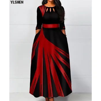 2020 m. Afrikos Suknelė Afrikos Suknelės Moterims Naujos Dashiki Elegantiškas Ilgas, Maxi Suknelė Afrikos Drabužiai Mergaitėms Skraiste Africaine Femme 2019