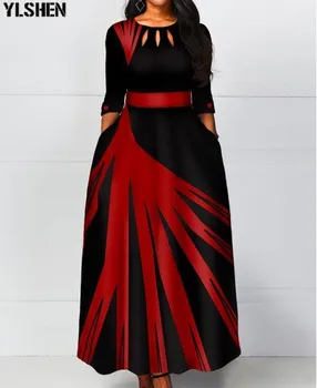 2020 m. Afrikos Suknelė Afrikos Suknelės Moterims Naujos Dashiki Elegantiškas Ilgas, Maxi Suknelė Afrikos Drabužiai Mergaitėms Skraiste Africaine Femme 2019