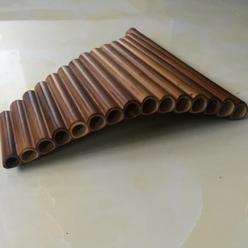 Aukštos Kokybės Rankų Darbo Bambuko Panflute 15 Vamzdžiai Dešinę /Kairę Ranką Woodwind Priemonė Klavišą G Flauta Xiao Liaudies Muzikos Instrumentai