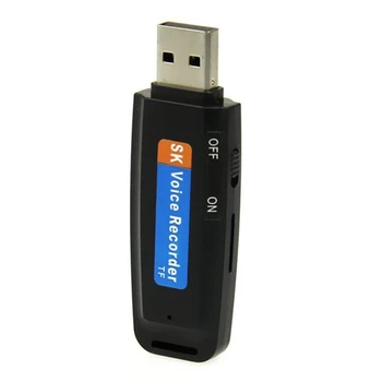 USB Kortelių Skaitytuvas Skaitmeninio Garso Balso Įrašymo USB Stick diktofoną, bet bodhis nenorėjo Flash Drive U-Diskų Keitiklis USB 2.0 U Disko Disko Parama TF Kortelę