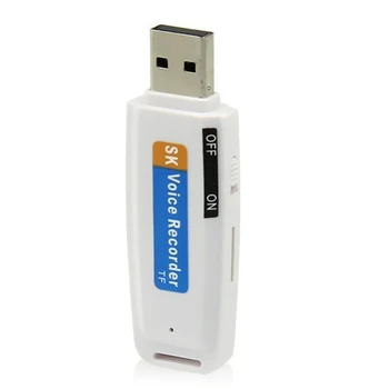 USB Kortelių Skaitytuvas Skaitmeninio Garso Balso Įrašymo USB Stick diktofoną, bet bodhis nenorėjo Flash Drive U-Diskų Keitiklis USB 2.0 U Disko Disko Parama TF Kortelę