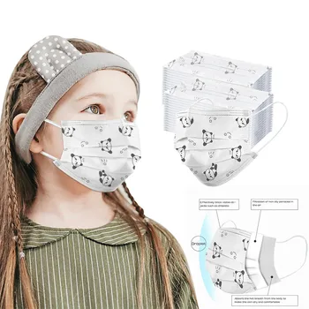 100VNT Vaikas Vienkartinės Veido Kaukė braškių modelio Vieną Kartą Veidą Padengti Kaukė Denta Inrial 3-sluoksnis mascarillas