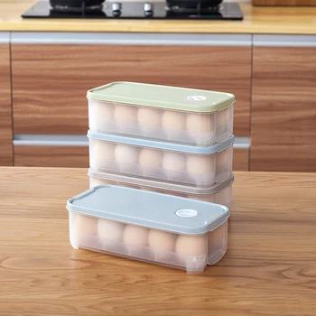 3Colors Kiaušinių Dėklas Turėtojas Kiaušinių Išsaugojimo talpinimo Šaldytuve Daržovių Laikymo Dėžės, Konteinerio Virtuvė Organizacijos Organizatorius