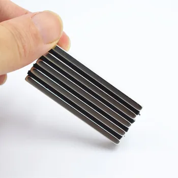 5vnt Neodimio magnetas 50x10x3/60x10x5mm nedidelis daugiabutis stiprus magnetas dvipusės juostos klijai ectromagnet šaldytuvas magnetas garsiakalbis