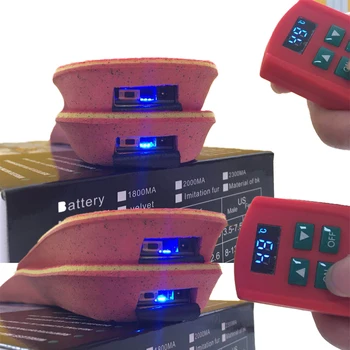Aksomo Elektros Šildymo Vidpadžiai su 2000mAh Baterija Žiemos Koja Šilčiau Lauke, Žaisti, Slidinėjimas, Žygiai, Medžioklės šilti Batai Pagalvėlės
