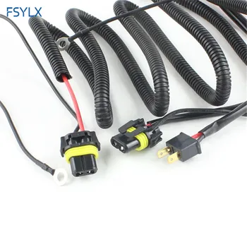 FSYLX 55W 35W 9005 9006 H11 H7 H3 Xenon Relay panaudoti NESLĖPĖ, priekinis žibintas priešrūkinis žibintas laidynas Adapteris jungties Stiprinti kabeliai