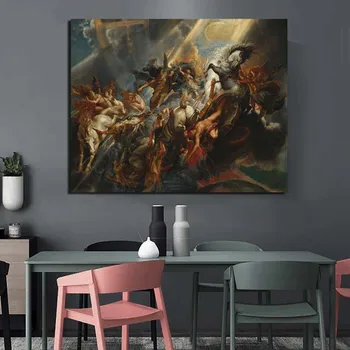 Peter Paul Rubens Rudenį Phaeton Tapybos Drobės Spausdina Kambarį Namų Dekoro Meno Kūrinius, Šiuolaikines Sienos Meno Aliejaus Tapybai Plakatai