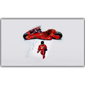 Akira Raudona Kovos Plakatas Populiarus Klasikinis Japonų Anime Namų Dekoro Šilko Plakato Nuotrauką Spausdinti Sienų Dekoras 30x53cm 50x89cm