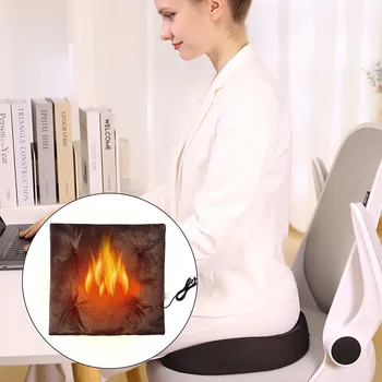 Žiemos Elektrinė Šildymo Pagalvėlė USB Kėdė Išlaikyti Šiltas Sėdynės Pagalvėlės, Raštinės Šildymo Pagalvėlė USB Automobilių Sėdynių Šildymo Cushio