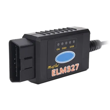 1pcs Black USB Modifikuotų ELM327 Scanner Tool Ir 1pcs CD Ford MS-GALI HS-GALI/Forscan OBD2 Su programinės įrangos atnaujinimus, Funkcija