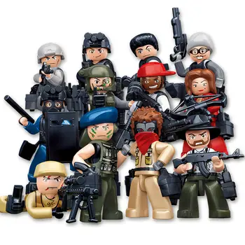 SWAT, Policija ir banditai, Kad Wraith Puolimą Dvasios Commando Blokai Armijos ginklu Ginkluotųjų Pajėgų Žaislas