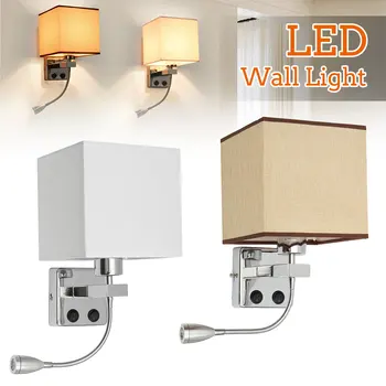 Reguliuojamas LED Sienos Lempos Sconce Šviesos diodų (LED) Sienos Šviesos Akis Apsaugoti Skaityti Tyrimą, Namų Apšvietimas Naktį, Šviesos, Miegamojo, Naktiniai staleliai, Lempa
