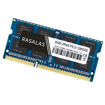 Rasalas 8GB DDR3 1333Mhz SO-DIMM 8 GB 1,5 V Nešiojamojo kompiuterio RAM 204Pin Nešiojamas Visiškai Suderinama Atminties Sodimm NO-ECC Mėlyna