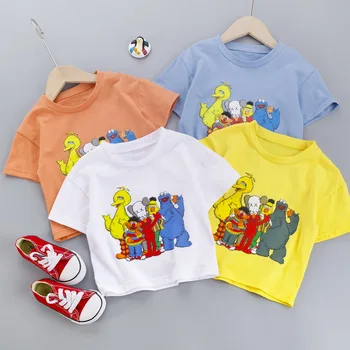 Berniukas, Mergaitė Animaciją Vasaros Marškinėliai Vaikų Marškinėliai Kūdikiams, Kūdikių Drabužiai Medvilnės Tees Drabužius Karšto Pardavimo