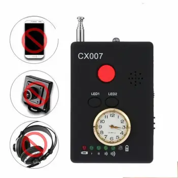 CX007 Pilną Anti-Spy Klaidą Belaidžio ryšio Fotoaparatą, Mobilųjį Telefoną, GPS RF Signalų Detektorius, Ieškiklis Stabdžių Tiesus, Kameros Jutiklis