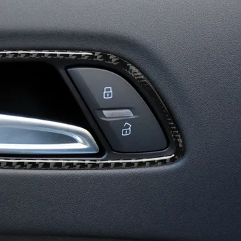 Mutips automobilių vidinės durų rankenos, dubenėlį, padengti anglies pluošto lipdukas reikmenys, interjero Audi tt 8n 8J MK1 MK2 Mk3 TTRS 2008-