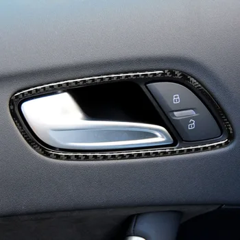 Mutips automobilių vidinės durų rankenos, dubenėlį, padengti anglies pluošto lipdukas reikmenys, interjero Audi tt 8n 8J MK1 MK2 Mk3 TTRS 2008-