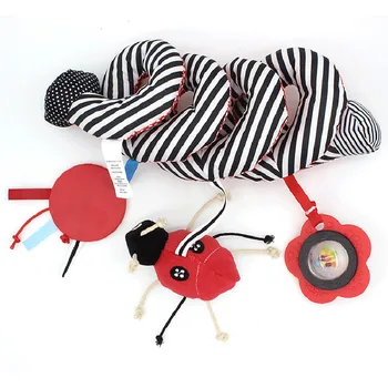 Žaislai vaikams 0-12 Mėnesių Pliušinis Barškučių Vežimėlio žaislas lovelę Spiralės Kabo Mobiliojo Kūdikiams, Naujagimiams, dovana jutimo švietimo