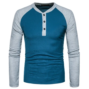 Europa Dydis Atsitiktinis Vyrų Marškinėliai Kratinys Ilgomis Rankovėmis Žmogus T Shirts Nauja Drabužių Mados Streetwear Vyrų Tees Dropshipping
