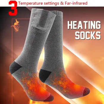 žiemos šiltas kojines Nuotolinio Valdymo Elektrinis Karšto Kojinės Termostatu Įkrovimo Ličio Baterija Šildymo Kojinės Gali Būti Plaunami Ir Šiltas
