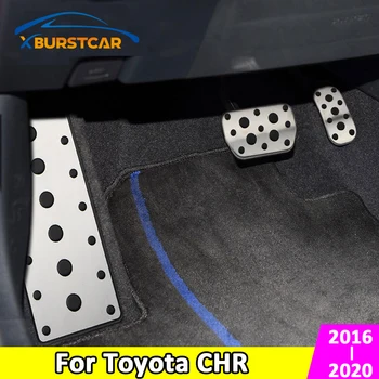 Xburstcar Toyota C-HR CHR 2016 - 2020 Anti-Slip NE Trinkelėmis Kuro Dujų Stabdžių Kojoms Pedalo ir Dangtis Priedai Nerūdijančio Plieno