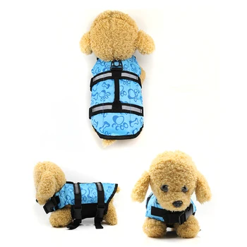 Šunų Gyvenimo Striukė Pet Saugaus Plaukimo Liemenė Reguliuojama Atspindintis maudymosi kostiumėlį Drabužius XS-XL Lauko Pet Plaukti Safty Marškinėliai Striukė