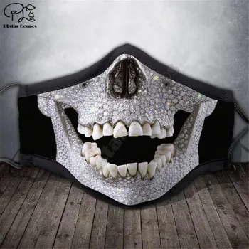 Kaukolė 3D atspausdintas kaukės Helovinas šalis kaukės Unisex Suaugusiųjų vaiko dydį Įdomus vaidmenų kaukes