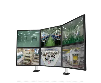 Aliuminio Lydinys 6 Ekrane Monitoriaus Laikiklis Destop Įtempimo Įvorės Vientisą Bendrą visos Judesio TV Mount LCD laikiklis 6 Ekranai