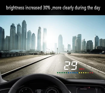 Automobilių Aksesuarai Multi-color Automobilių Head-Up Display OBD HD Ekranas, Auto power on/off Galima bet automobilis Automatinė