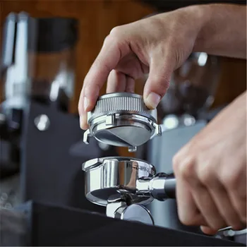 58,5 mm Nerūdijančio Plieno Reguliuojamo Aukščio Kavos Suklastoti Juoda/Pilka Milteliai Plaktukas Espresso Suklastoti Kavos Accessories Už Barista