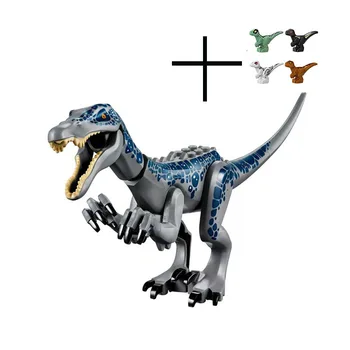 5vnt Juros periodo Blokai Dinozaurai Duomenys Plytų Tyrannosaurus Rex Indominus Rex I-Rex Surinkti Žaislai Vaikams