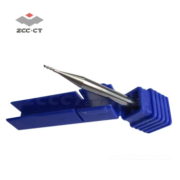 10vnt ZCC karbido pabaiga malūnas AL-2E-D1.0 aliuminio ir al lydinys 1mm frezavimo cutter