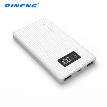Galia banko PINENG PN-960 6000 mAh Dual USB Portable Išorės Baterija Greitai Įkrauti Belaidžiu Saulės / Pristatymas iš Maskvos