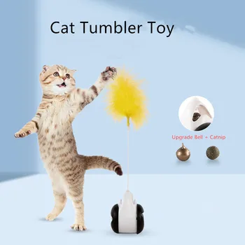 Smart Kačių Žaislai Pet produktų, Automatinė Naudotis Funny Cat Žaislai Interaktyvus Masažuoklis Nesandarus, Kamuolys, Žaislai Katėms Pet Tiekėjų